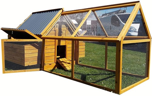 Large chicken coop run - chicken, hen