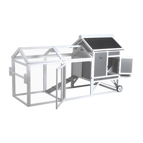 Wooden chicken coop with - wooden,