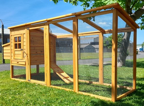 Large chicken coop - run, hen