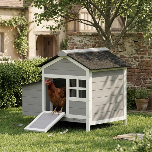 Pawhut wooden chicken - pawhut,
