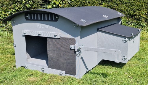 Recycled plastic chicken coop - plastic,