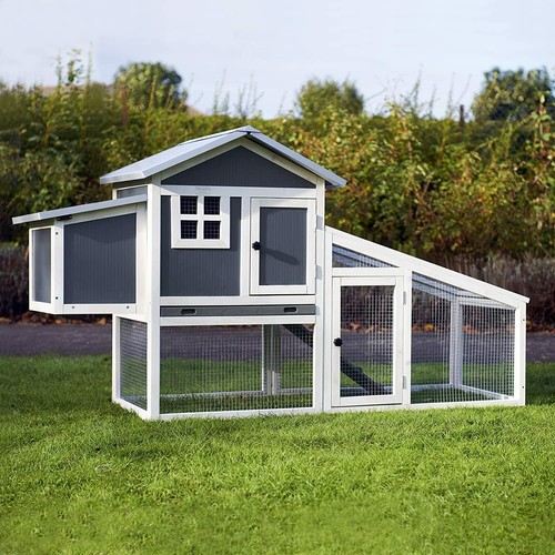 Plastic chicken coop run hen - &,